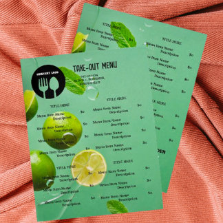 Mint Lime Restaurant Take Menu con código QR