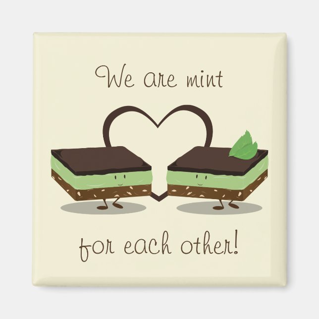 Mint Love Nanaimo Bars | Imán (Frente)