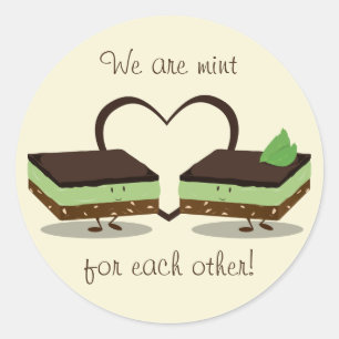 Mint Love Nanaimo Bars   PEGATINA