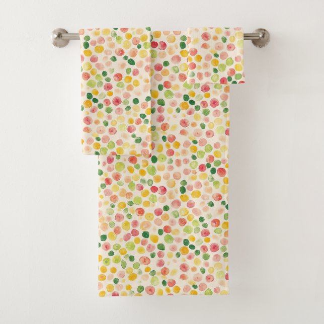 Mint Pink Yellow Green Fruity Dots  (In situ)