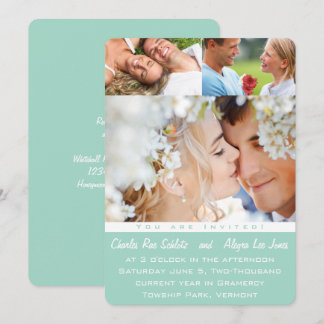 Mint sus invitaciones de casamiento de fotos
