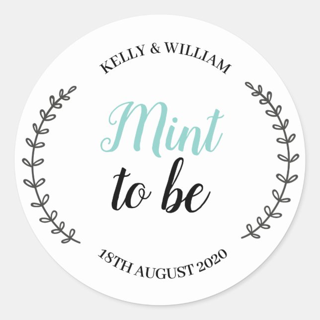 Mint To Be Pegatina (Anverso)