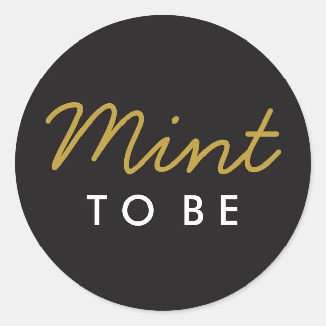 Mint to be Welcome Bag o Pegatina Favorito (Anverso)