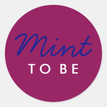 Mint to be Welcome Bag o Pegatina Favorito