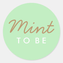 Mint to be Welcome Bag o Pegatina Favorito