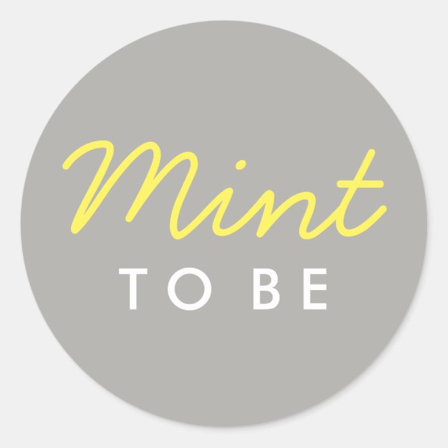Mint to be Welcome Bag o Pegatina Favorito (Anverso)