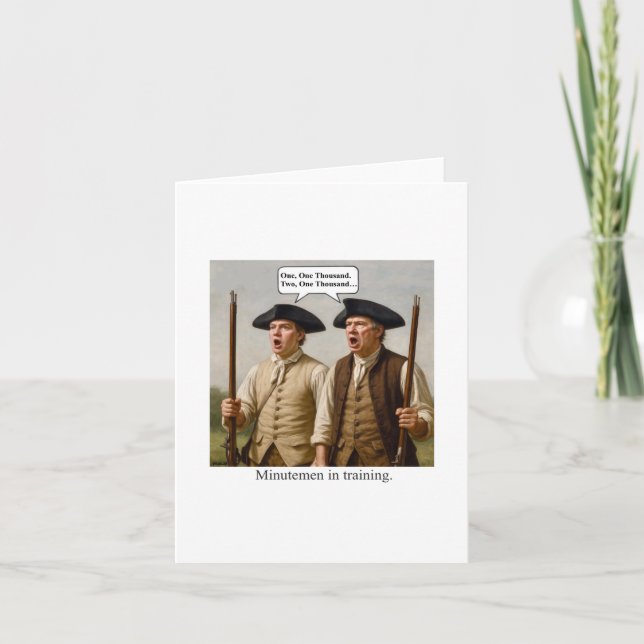 Minutemen en entrenamiento. (Anverso)