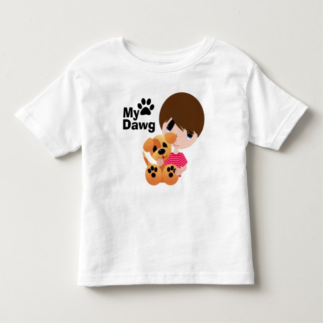 ¡Mío! Camiseta con punto de jersey para niños pequ (Anverso)