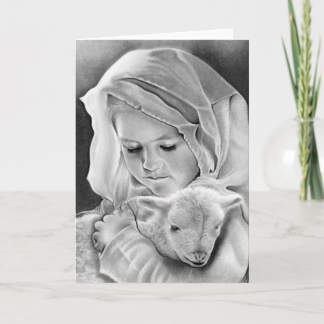 Mira el Cordero de Dios Tarjeta (Anverso)