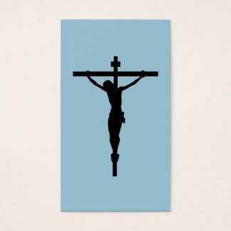 Mira el Crucifijo, azul