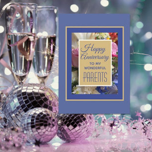 Mira @ Feliz aniversario a la tarjeta de felicitac