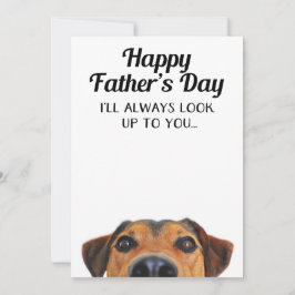 Mira la graciosa tarjeta del día del padre del per