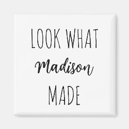 Mira Lo Que Hice Un Imán De Nevera De Nombre Perso