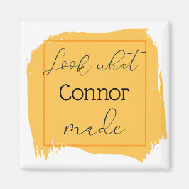 Mira lo que hice un imán personalizado