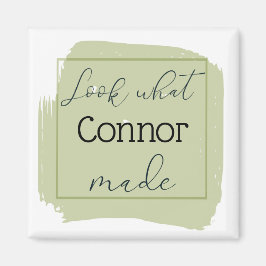 Mira lo que hice un imán personalizado