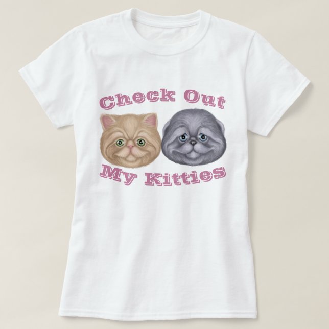 Mira mi camiseta de Kitties (Diseño del anverso)