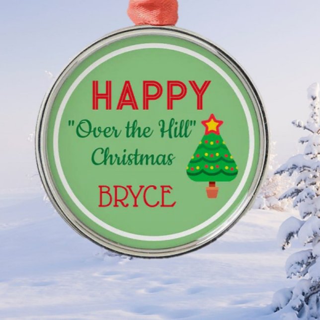 ¡MIRA! Ornamento navideño en las colinas (Subido por el creador)
