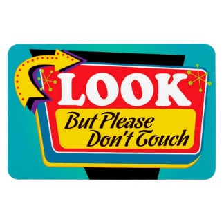 Mira, pero por favor, no toques el imán - grande