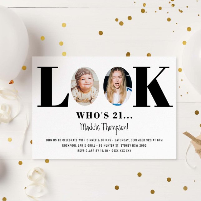 Mira qué es la divertida invitación a la foto del  (Subido por el creador)