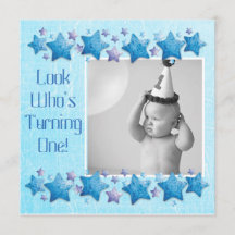 Mira quién cumple 1, primera invitación de cumplea