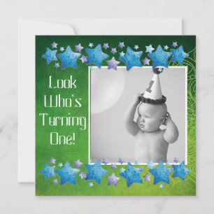 Mira quién cumple 1, primera invitación de cumplea