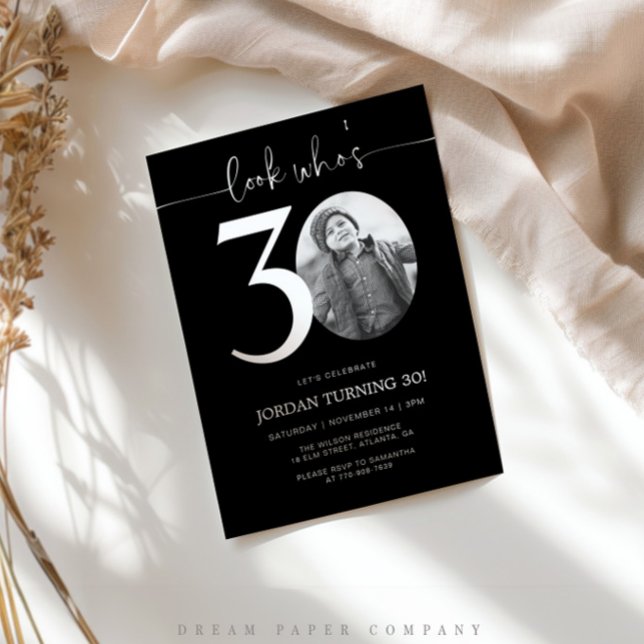 Mira Quién Cumple 30 | Invitación de Cumpleaños 30 (Subido por el creador)