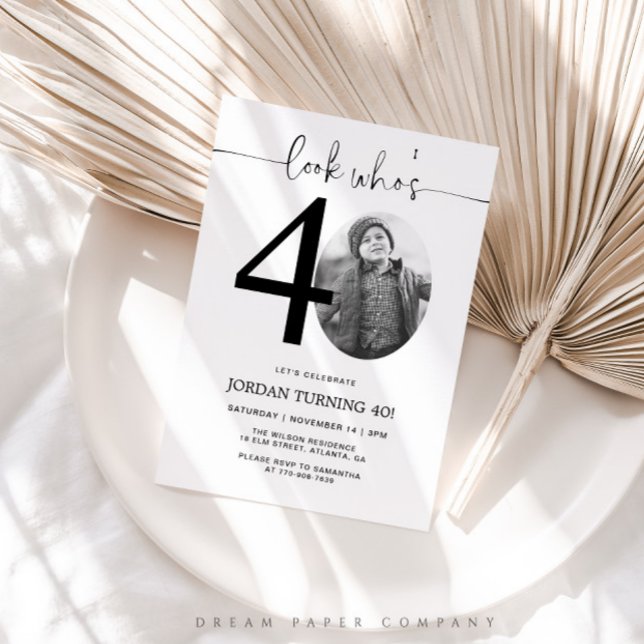 Mira Quién Cumple 40 | Invitación de cumpleaños 40 (Subido por el creador)