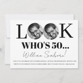 Mira quién cumple 50, invitación 50 cumpleaños con