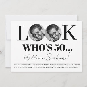Mira quién cumple 50, invitación 50 cumpleaños con