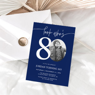 Mira Quién Cumple 80   Invitación para los 80 años