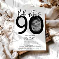 Mira quién cumple 90 | Invitación de cumpleaños 90
