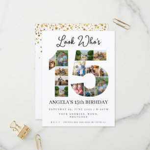 mira quién es la invitación de cumpleaños de 15 Ph
