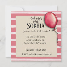 Mira quién es la invitación de un cumpleaños