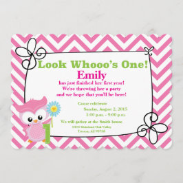 ¡Mira quién es uno! Invitación de cumpleaños de Ow