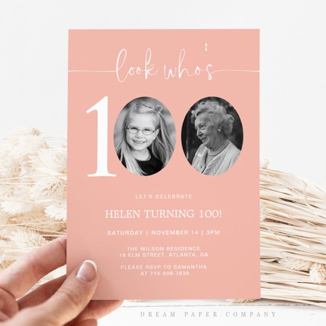 Mira quién tiene 100 | Invitación de cumpleaños 10 (Subido por el creador)