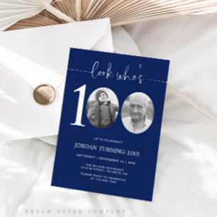 Mira quién tiene 100 Invitación de cumpleaños 10