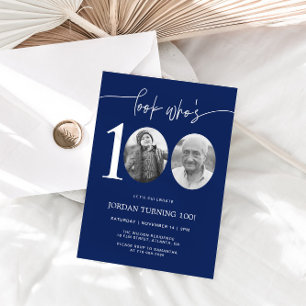 Mira quién tiene 100   Invitación de cumpleaños 10