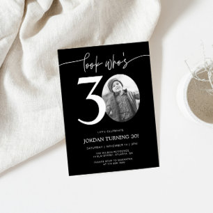 Mira quién tiene 30   Invitación de cumpleaños núm