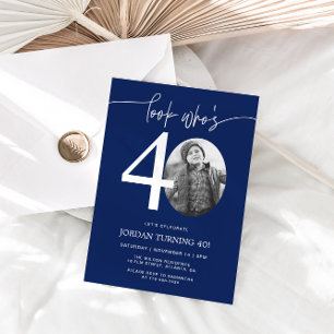 Mira quién tiene 40   Invitación a los 40 Años Azu