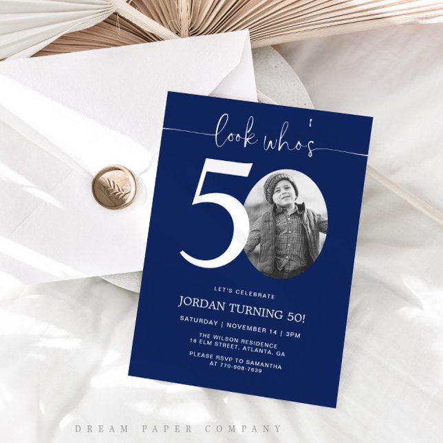 Mira quién tiene 50 años | Invitación de cumpleaño (Subido por el creador)