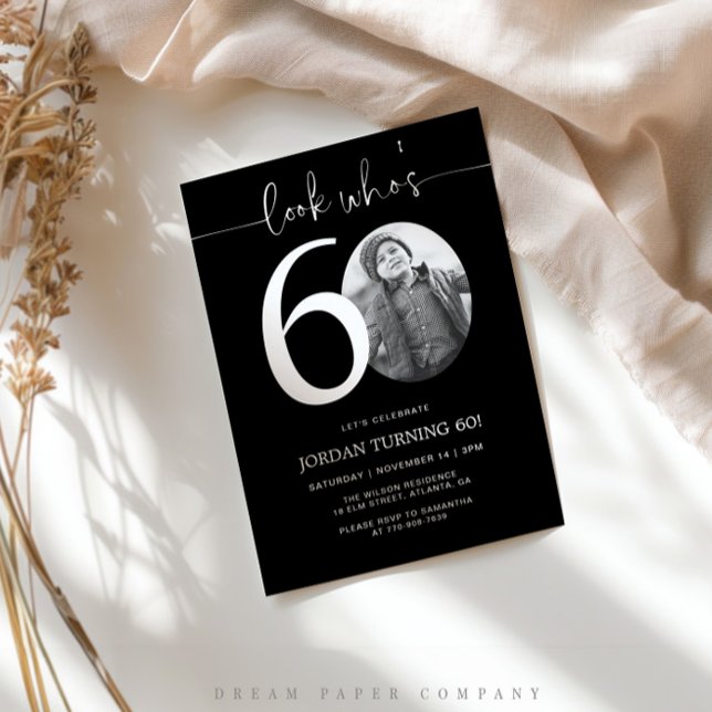 Mira quién tiene 60 años | Invitación de cumpleaño (Subido por el creador)