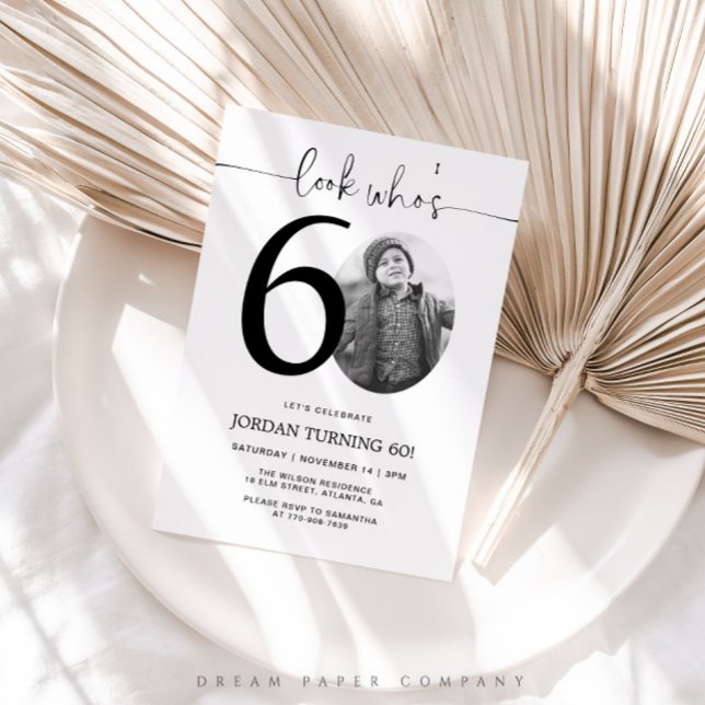 Mira quién tiene 60 años | Invitación de cumpleaño (Subido por el creador)
