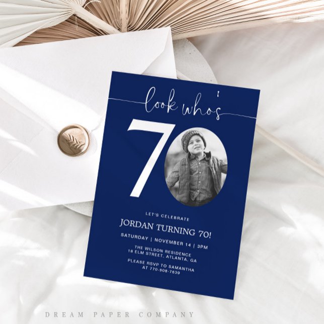 Mira quién tiene 70 años | Invitación de cumpleaño (Subido por el creador)