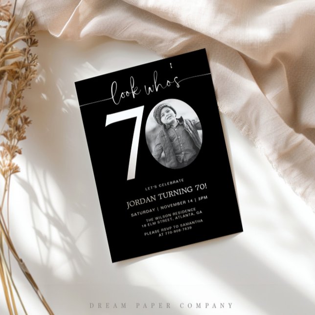 Mira quién tiene 70 años | Invitación de cumpleaño (Subido por el creador)