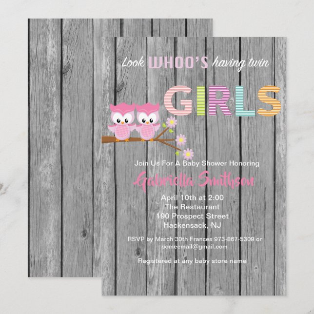 Mira quién tiene una tarjeta Baby Shower para Chic (Anverso / Reverso)