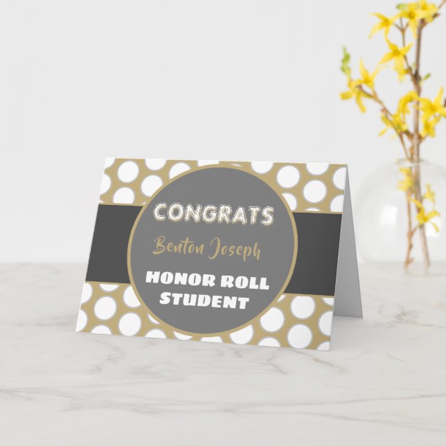 ¡Mira! Tarjeta de felicitaciones por nómina de hon (flor amarilla)