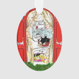 Mirabelle, el adorno feriado de boston terrier