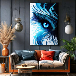 Mirada Azul Mística: El Arte que Hipnotiza