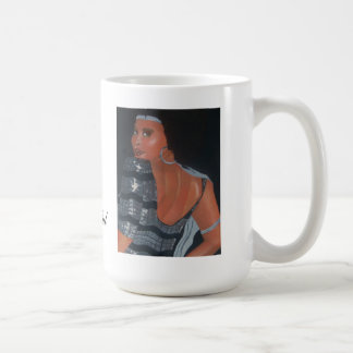 Mirada de la buena taza afroamericana