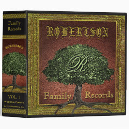 Mirada del libro del cuero del vintage del árbol